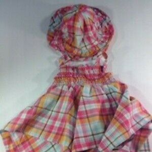 shell colorful cute hat & dress set